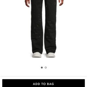 RtA Black Relaxed Men Jeans